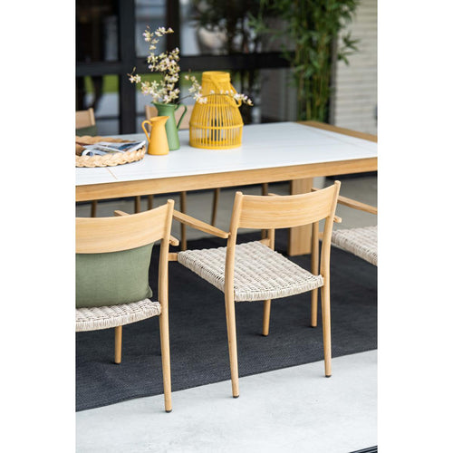 Garden Impressions tuinstoel Lily light teak look - 4 stuks - vtwonen shop