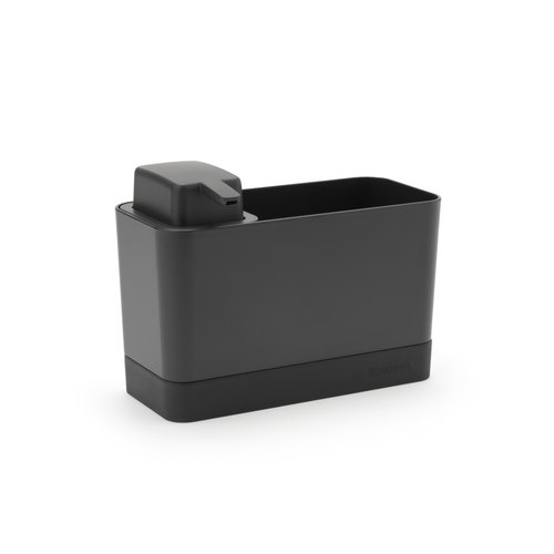 Brabantia SinkSide Aanrecht Organiser Set, Aanrechtbakje en Zeepdispenser - Dark Grey