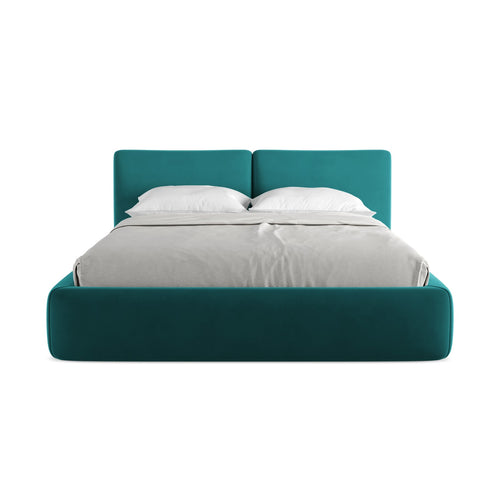 LaMiaSofa Bed met opbergruimte Milano - velours - marien - 180x228x82