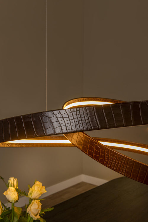 Lucide hanglamp SLALOM - Geïntegreerde LED - Koffie - vtwonen shop