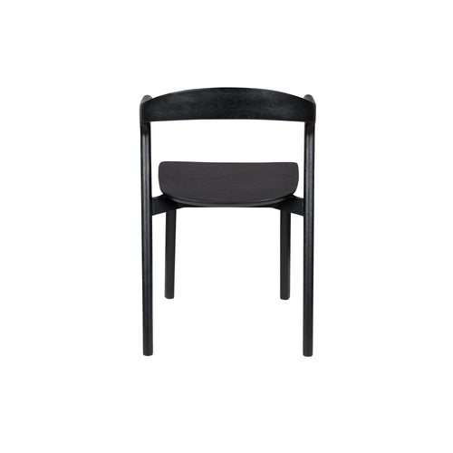 Zuiver Northwood Eetkamerstoelen Hout Zwart - Set van 2