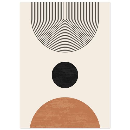 Artfulprints  Abstract rainbow   poster 50x70 cm
