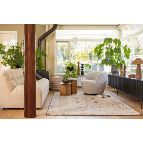 WOOOD tv-meubel New Gravure - Grenen - Zwart - 56x100x44 - vtwonen shop