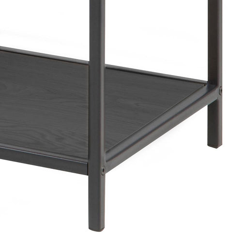 Lisomme Vic houten staande boekenkast zwart - 77 x 185 cm