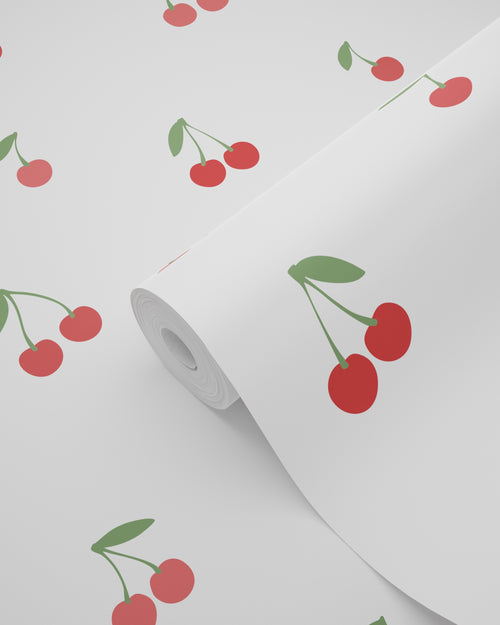 ESTAhome behang kersen wit en rood - 50 x 900 cm - 131652 - vtwonen shop