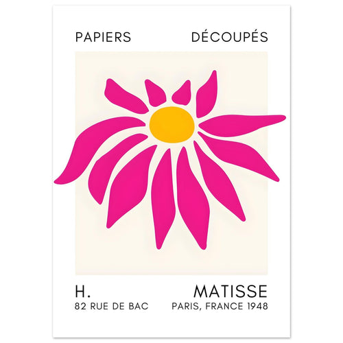 Artfulprints  Matisse – Deep sea dance pink   poster 50x70 cm - vtwonen shop