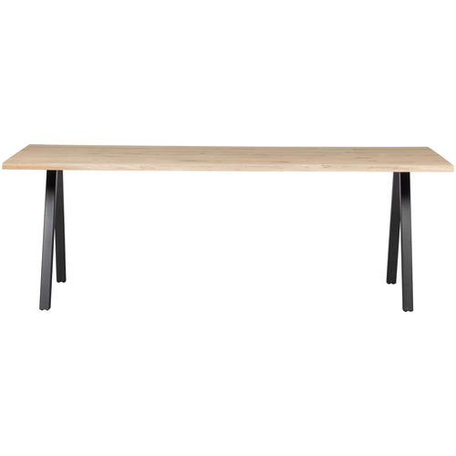 WOOOD boomstam tafel met 2-standen poot Tablo - Eiken - 75x199x90 - vtwonen shop