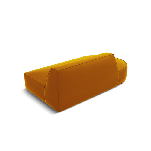 Cosmopolitan Design - Linker modulaire bank Siena 2-zits, flueel geel - 93x181x69cm