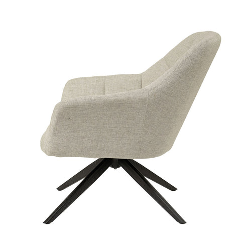Livingfurn fauteuil Tom Sand - beige - stof