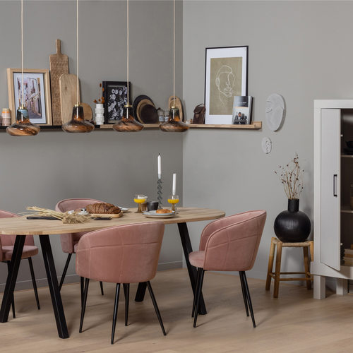 WOOOD tafelblad ovaal Tablo - Eiken - Onbehandeld - 2,4x220x90 - vtwonen shop