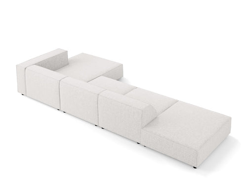 Cosmopolitan Design rechter hoekbank Arendal 5-zits, chenille, lichtgrijs - 166x341x70cm