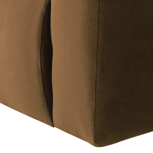 WOOOD 1-zits bank arm rechts Mojo Base - Velvet - Honinggeel - 74x105x97