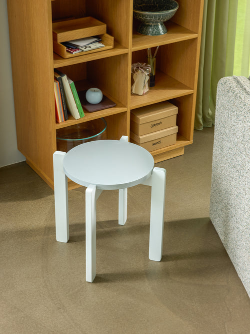 Hübsch kruk Always - mdf/eikenfineer/eikenhout - ø45xh42cm