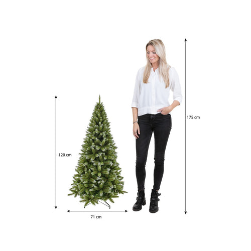 Triumph Tree Pittsburgh Kunstkerstboom - Kunst Kerstboom H120 x Ø71 cm - Groen Frosted