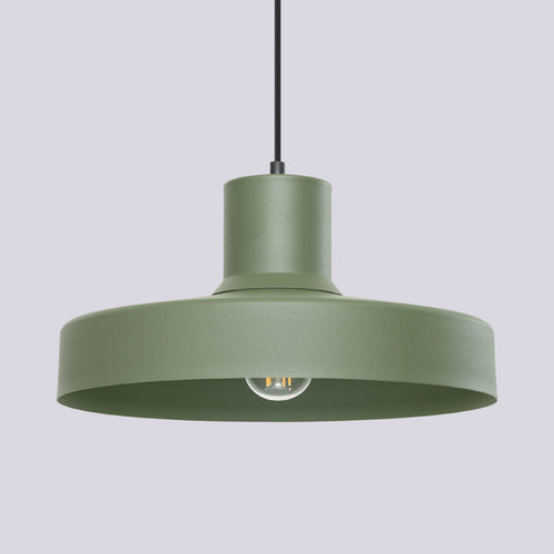 Sollux Lighting Hanglamp BILO olijfgroen - 35x35x120cm