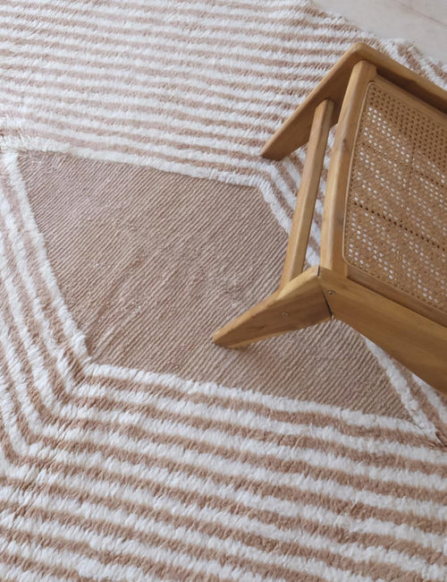 AFK Living vloerkleed Berber - handgemaakt - Wol - 211 x 305 cm