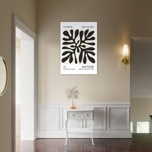 Artfulprints Poster Matisse - Deep ocean black   - 70x100 cm - Zwart