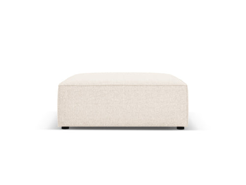 Cosmopolitan Design Poef Arendal chenille, lichtbeige - 80x102x40cm