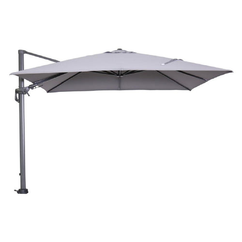Hawaii parasol - 300x300 cm - carbon black - licht grijs - vtwonen shop
