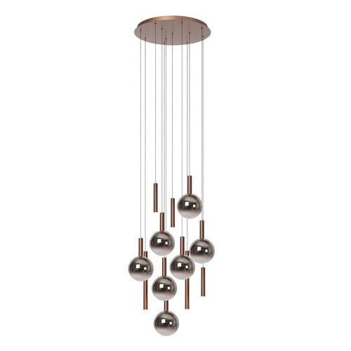 Lucide hanglamp JASMINE - Geïntegreerde LED - Koper