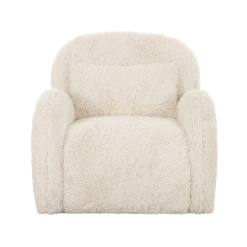 DÉJA Living Fauteuil Alta - Beige Fluffy - Zithoogte 42cm - vtwonen shop