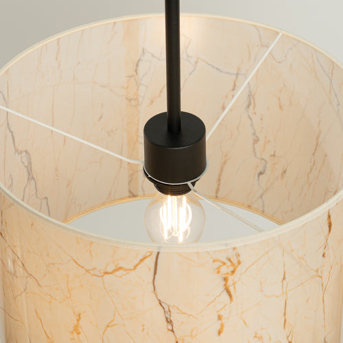 Sollux Lighting Hanglamp NEVIA marmer - 40x40x137cm
