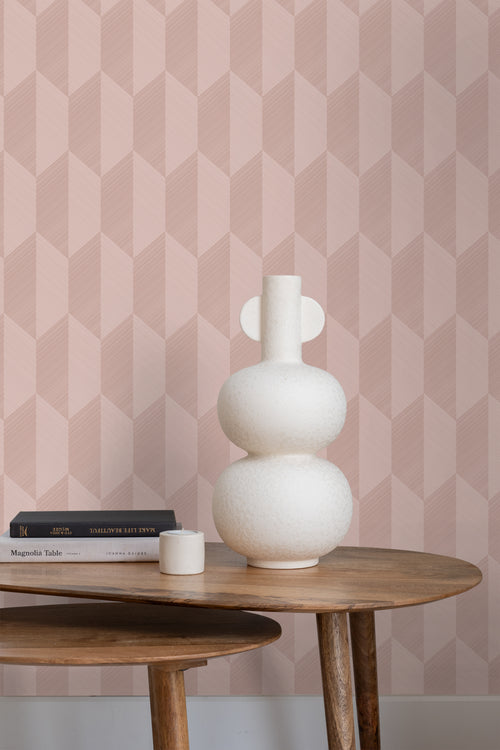 Origin Wallcoverings behang 3D-motief oudroze - 50 x 900 cm - 348032 - vtwonen shop