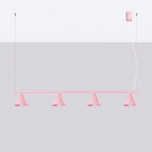 Sollux Lighting Kroonluchter NOX 4L roze - 122x14x215cm