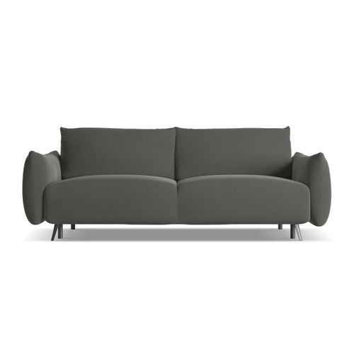 LaMiaSofa 3-zits slaapbank Genova - velours - staal - 230x105x86