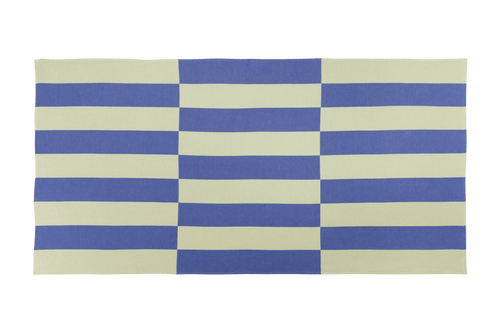 noo.ma Su Beach Towel 100% katoen - Lime & Blue, 160 x 100 cm