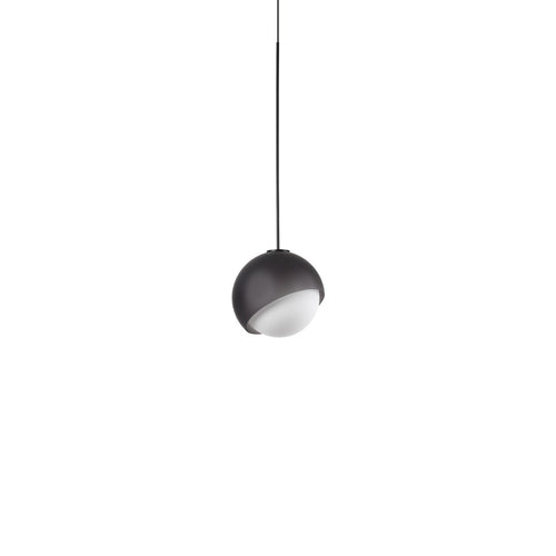 Ideal Lux BLOOM 12 cm bolvormige hanglamp voor plafondmontage, zwart, 1x G9