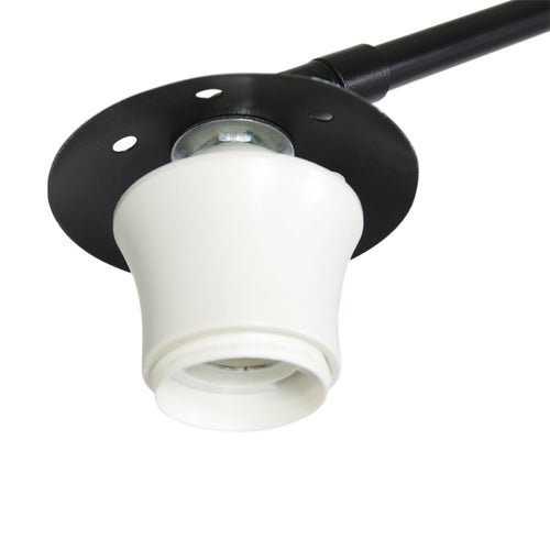 Steinhauer vloerlamp Sparkled - 1 lichts - 190x 230 cm - zwart zilver