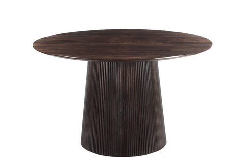 Livingfurn eetkamertafel Salvator Walnut - 130cm - mangohout
