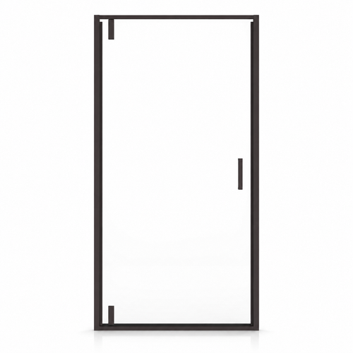 Badplaats Douchedeur Seattle 100 x 190 cm – Zwart – Douchewand 6 mm Veiligheidsglas