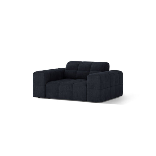 Cosmopolitan Design - Fauteuil Chicago chenille marineblauw - 102x132x78cm