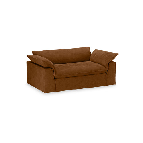 HKLIVING bank Nomad – royal velvet caramel – 204cm