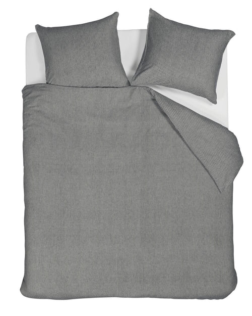 Beddinghouse Dekbedovertrek Ivan - 200 x 200/220 cm - Zwart
