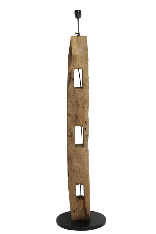 Light & Living vloerlamp  - bruin - 35x35x144 cm