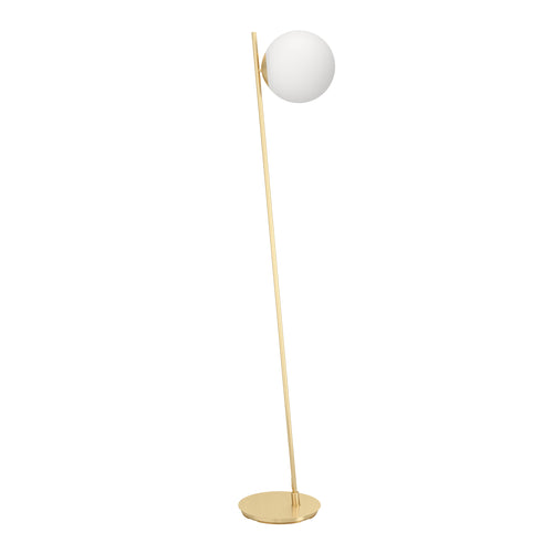EGLO vloerlamp Rondo 4 - e27 - 174,5 cm - goud/wit - glas/staal