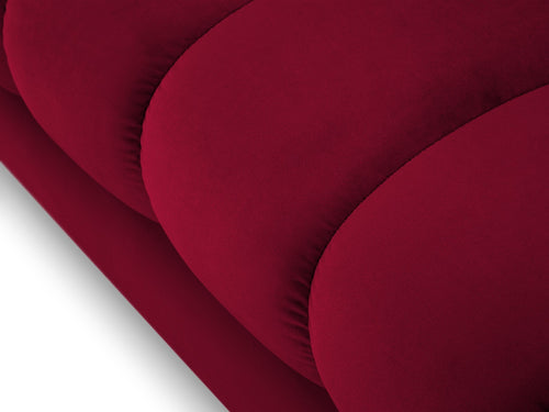 Cosmopolitan Design linker meridiaan Bali flueel, rood - 185x102x75cm