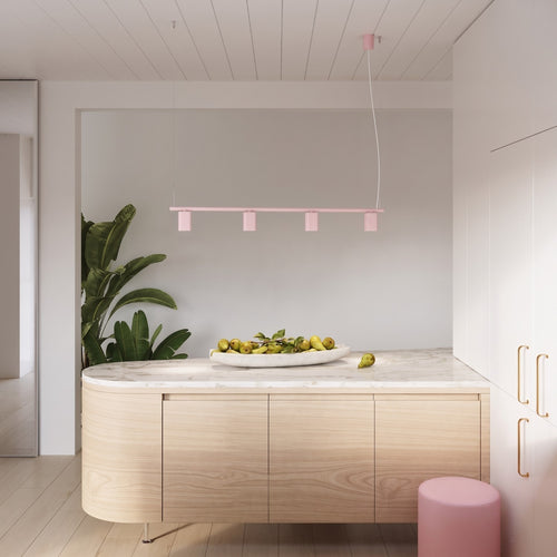 Sollux Lighting Kroonluchter RAYO 4 roze - 122x6x208cm