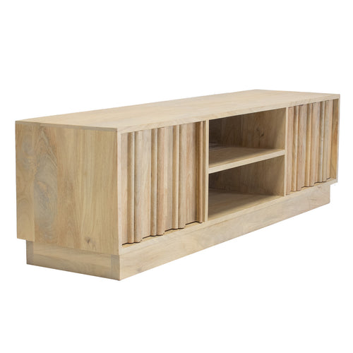 Giga Meubel Tv-meubel Nika - Mangohout - Naturel - 135x35x40cm - vtwonen shop