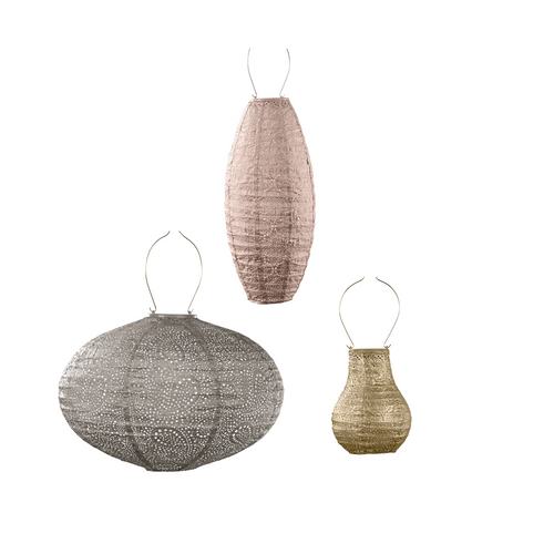 Lumiz solar lampion - versailles set - 3 stuks - vtwonen shop