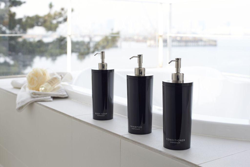 Yamazaki Zeepdispenser - Tower - Zwart – vtwonen shop