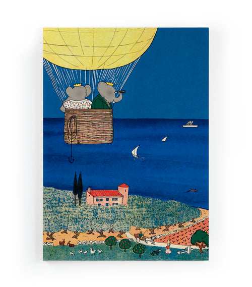 Canvas 60x40 Afdruk Olifantenreis