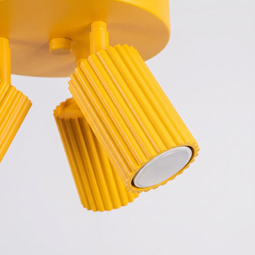 Sollux Lighting Plafondlamp KARBON 3P geel - 19,5x19,5x18cm