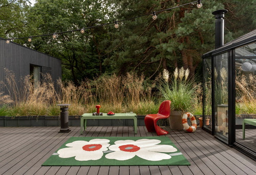 Vloerkleed Marimekko Unikko 60th Anniver Gr outdoor 433007 160x230 cm - vtwonen shop