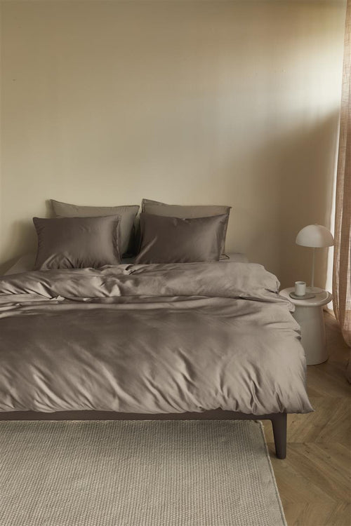 Beddinghouse Change dekbedovertrek - Effen - Eenpersoons - 140x200/220 - Taupe