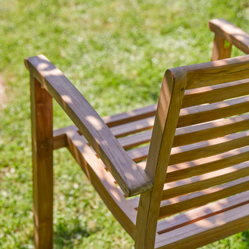 Tikamoon Andria - Massief teakhouten tuinstoel - Naturel