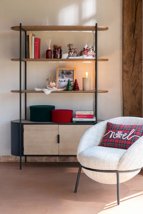 J-Line stoel - ijzer - beige/zwart - vtwonen shop